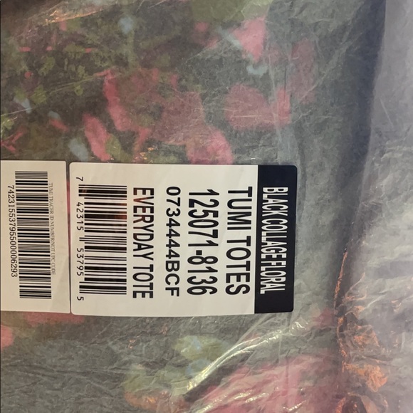 Tumi Bags Tumi Everyday Tote Collage Floral Black Poshmark